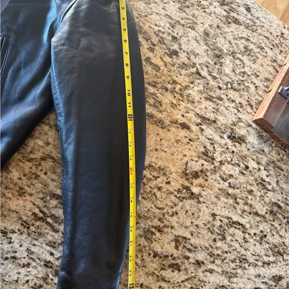 VINTAGE Ralph Lauren Polo Jeans Black Leather Jacket